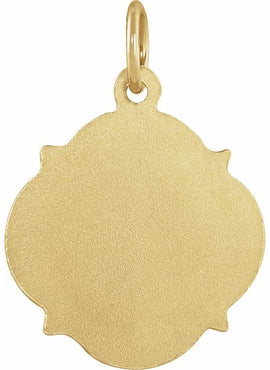 Platinum 12 mm Scapular Medal