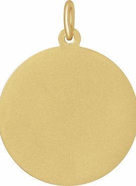 14K Yellow Gold 22 mm St. Joseph Medal