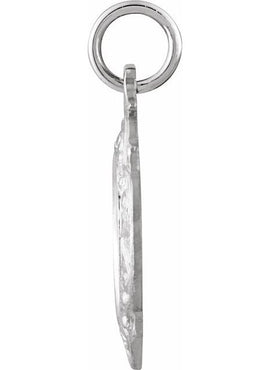 Platinum 12 mm Scapular Medal