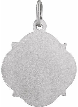 Platinum 12 mm Scapular Medal