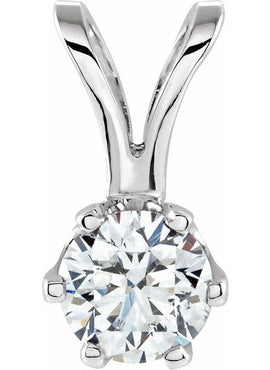 14K Yellow Gold 1/4 CTW Natural Diamond Pendant
