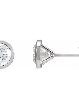 14K White Gold 1/5 CTW Natural Diamond Cocktail-Style Earrings