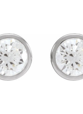 14K White Gold 1/5 CTW Natural Diamond Cocktail-Style Earrings