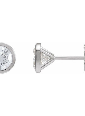 14K White Gold 1/5 CTW Natural Diamond Cocktail-Style Earrings