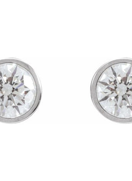 14K White Gold 1/5 CTW Natural Diamond Cocktail-Style Earrings