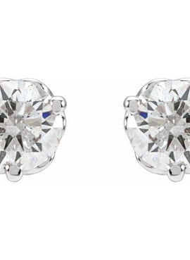 14K Yellow Gold 1/5 CTW Natural Diamond Infinity-Inspired Earrings