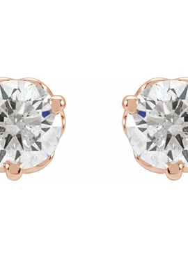 14K Yellow Gold 1/5 CTW Natural Diamond Infinity-Inspired Earrings