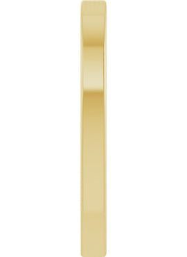 14K Yellow Gold 18 Gauge Heart Stamping without Eyelet