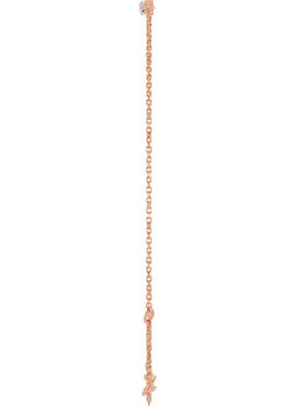 14K Rose Gold 1/10 Natural Diamond Graduated 6 1/2-7 1/2