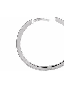 14K Yellow Gold Hinged 12.5 mm Hoop Earring