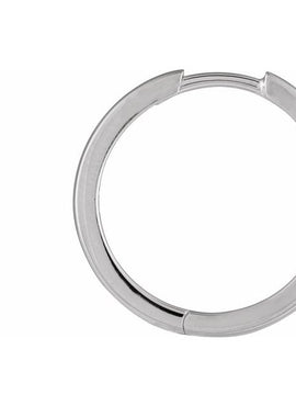 14K Yellow Gold Hinged 12.5 mm Hoop Earring