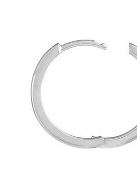 14K Yellow Gold Hinged 12.5 mm Hoop Earring
