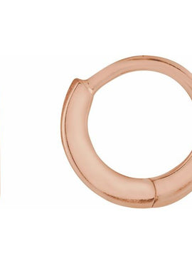 14K Yellow Gold Hinged 12.5 mm Hoop Earring