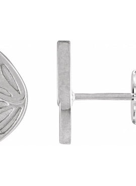 Platinum Left Butterfly Wing Earring