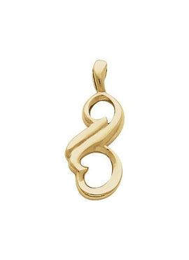 14K Yellow Gold Freeform Pendant