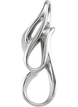 Platinum Freeform Pendant