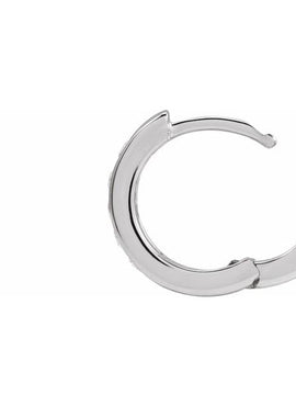 14K White Gold 1/3 CTW Natural Diamond 10 mm Hinged Hoop Earrings