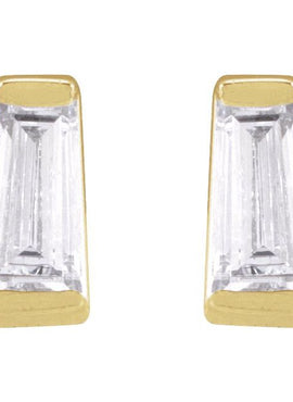 14K Yellow Gold .02 CTW Natural Diamond Channel-Set Earrings