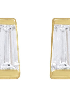 14K Yellow Gold .02 CTW Natural Diamond Channel-Set Earrings