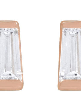 14K Yellow Gold .02 CTW Natural Diamond Channel-Set Earrings
