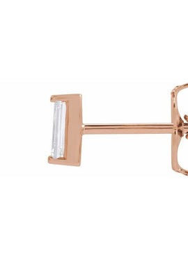 14K Yellow Gold .02 CTW Natural Diamond Channel-Set Earrings