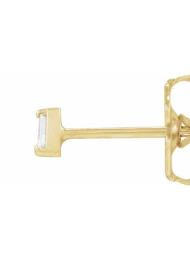 14K Yellow Gold .02 CTW Natural Diamond Channel-Set Earrings