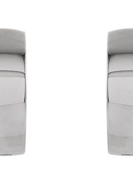 Sterling Silver 14 mm Hinged Hoop Earrings