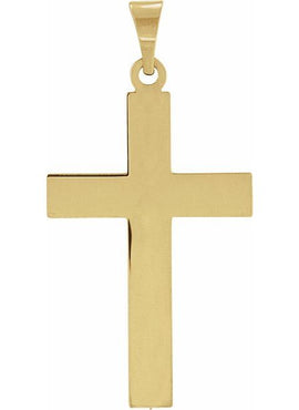 Sterling Silver 36.8x17.7 mm Cross Pendant