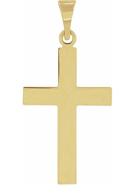 Sterling Silver 36.8x17.7 mm Cross Pendant