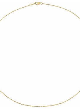 14K White Gold 1 mm Rope 18