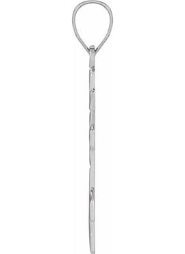 14K Yellow Gold 20x10 mm Orthodox Cross Pendant