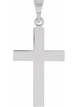 Sterling Silver 36.8x17.7 mm Cross Pendant