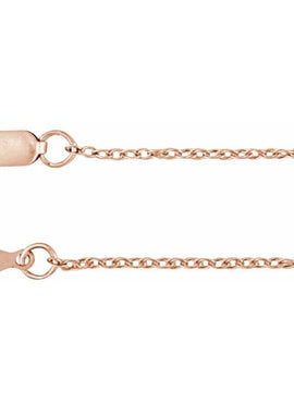Sterling Silver 1.25 mm Rope Chain by the Inch