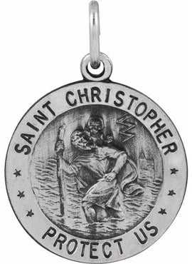 Sterling Silver Reversible St. Christopher/U.S. Army Medal