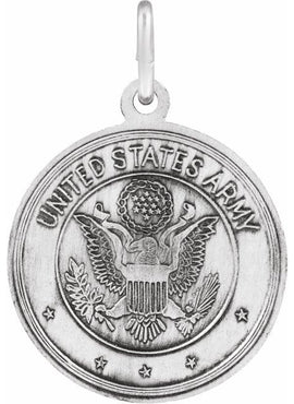 Sterling Silver Reversible St. Christopher/U.S. Army Medal