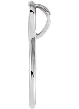 Platinum Freeform Pendant