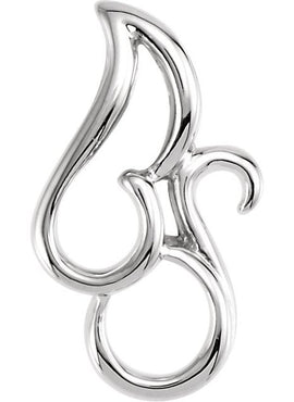 Platinum Freeform Pendant