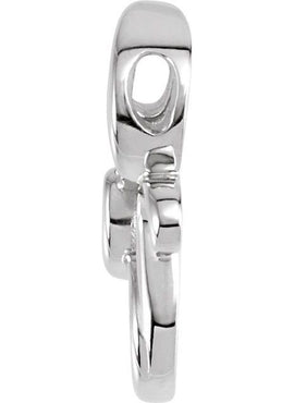 Platinum Freeform Pendant