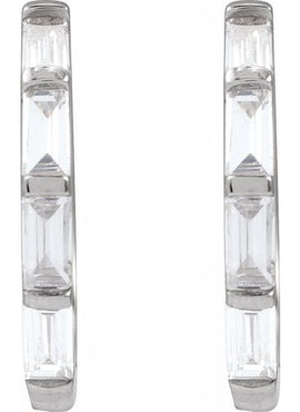 14K Yellow Gold 1/3 CTW Lab-Grown Diamond Hoop Earrings