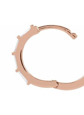 14K Yellow Gold 1/3 CTW Lab-Grown Diamond Hoop Earrings