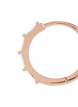 14K Yellow Gold 1/3 CTW Lab-Grown Diamond Hoop Earrings