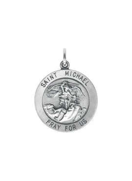 14K Yellow Gold St. Michael Medal Pendant