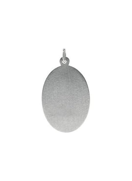 14K Yellow Gold 25x18 mm Oval St. Christopher Medal