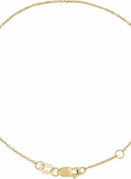 14K White Gold 1 mm Adjustable Diamond-Cut Cable 6 1/2-7 1/2