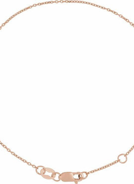 14K White Gold 1 mm Adjustable Diamond-Cut Cable 6 1/2-7 1/2