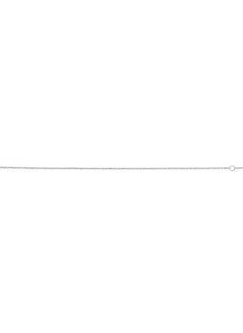 14K White Gold 1 mm Adjustable Diamond-Cut Cable 6 1/2-7 1/2