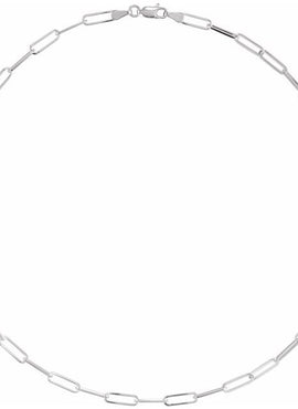 14K Yellow Gold 3.85 mm Paperclip-Style 7