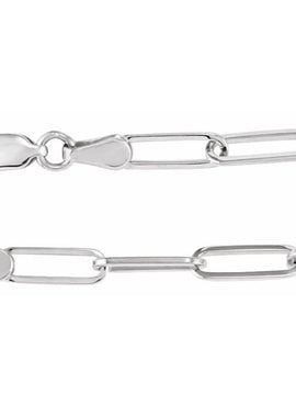 14K Yellow Gold 3.85 mm Paperclip-Style 7