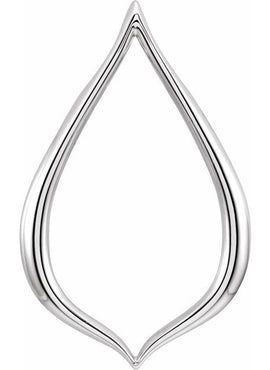 Platinum Freeform Pendant