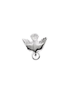 14K Yellow Gold 15 mm Flying Holy Spirit Dove Pendant